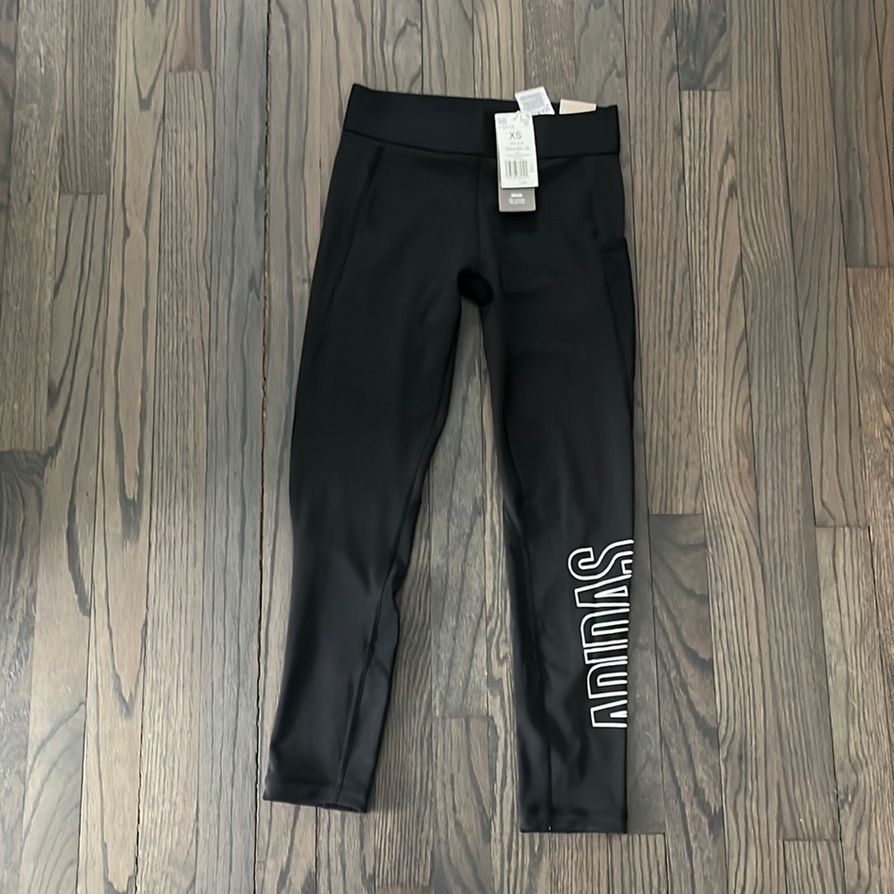 Black Adidas cropped leggings